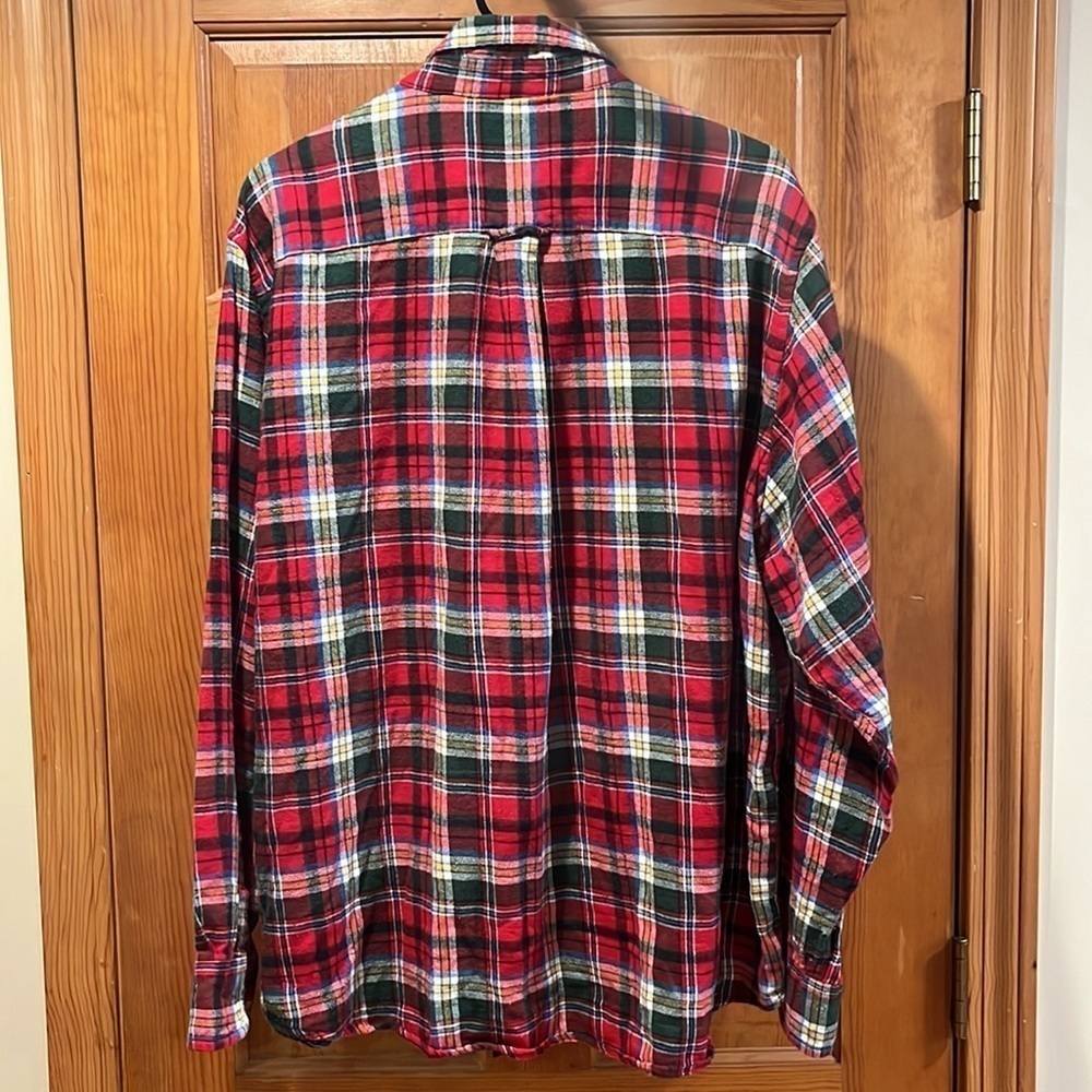Chaps plaid flannel button down shirt size XXlarge. - Picture 5 of 7